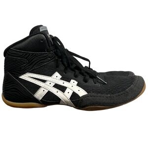 ASICS Matflex 7 Size 5 Big Kid 1084a011 Wrestling Shoes Black‎ White Youth